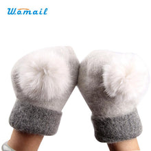 Newly Design Women's Cute Winter Warm Wool Gloves Mittens Aug19 Womail