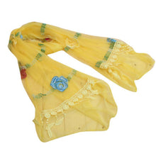 One Variant - 100% Chiffon Fashion Women Long Wrap Scarf Embroidery