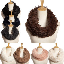 Fashion Accessories Womens SCARF RING Fur Scarf Round Collar Shawl Wrap Stole Scarf Women Winter Neckerchief