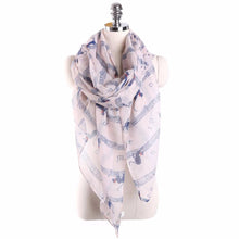 Fashion Elegant Women Ladies Musical Note Cat Print Pattern Long Scarf Women Winter Warm Wrap Shawl