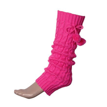 Women Bowknot Boot Cuffs Warmer Chuzzle Knit Leg Sockings Winter warm Leg Warmer over the knee Plush Ball Socks #LYW