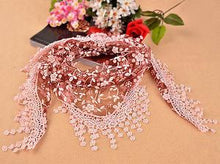 New Women's Soft Lace Triangle Wrap Shawl Chiffon Scarf Long Voile Stole Scarves