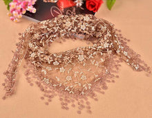 New Women's Soft Lace Triangle Wrap Shawl Chiffon Scarf Long Voile Stole Scarves