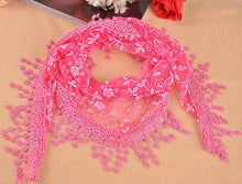 New Women's Soft Lace Triangle Wrap Shawl Chiffon Scarf Long Voile Stole Scarves