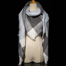 Za Winter Brand Cashmere Scarf Women Blanket Scarf Plaid Wraps long Scarf Women 2016 Pashmina Cashmere Shawls and Scarves tassel