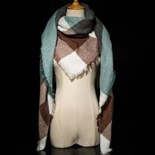Za Winter Brand Cashmere Scarf Women Blanket Scarf Plaid Wraps long Scarf Women 2016 Pashmina Cashmere Shawls and Scarves tassel