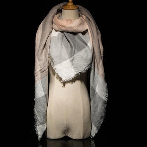 Za Winter Brand Cashmere Scarf Women Blanket Scarf Plaid Wraps long Scarf Women 2016 Pashmina Cashmere Shawls and Scarves tassel