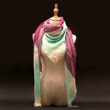 Za Winter Brand Cashmere Scarf Women Blanket Scarf Plaid Wraps long Scarf Women 2016 Pashmina Cashmere Shawls and Scarves tassel
