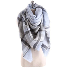 Brand models Scarf women temperament Acrylic Square Shawl grid Warm Cape