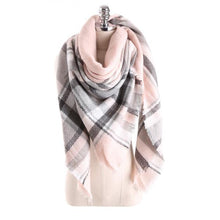 Brand models Scarf women temperament Acrylic Square Shawl grid Warm Cape