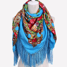 ZALA Brand Woman Fashion geometric Print Square Scarf Warm Winter Cashmere Fringed Blanket Scarf  Shawl ladies Scarves