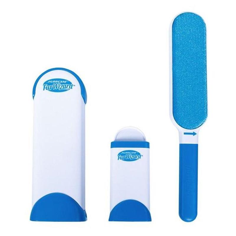 Pet Fur Brush Set - Double-Sided Hurricane Fur Wizard Reusable