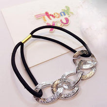  2PCS Women Girl Hair Ring Hollow Hair Tie Head Hair Accessory  BK