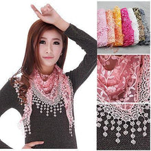 New Women's Soft Lace Triangle Wrap Shawl Chiffon Scarf Long Voile Stole Scarves